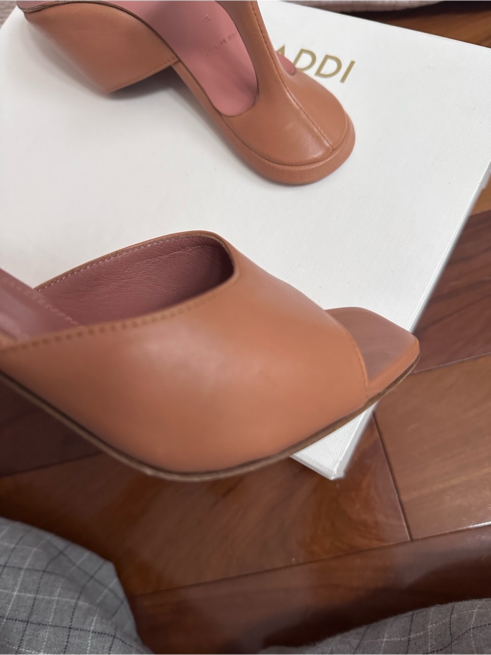 AMINA MUADDI LUPITA Nappa leather in Nude 95MM  Heel 36 6 - Picture 9 of 14